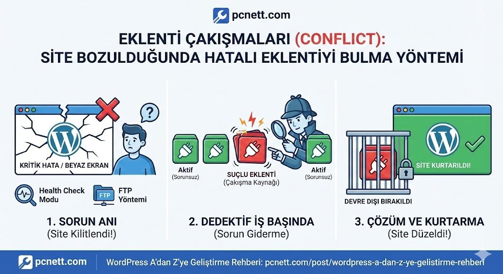 Eklenti Çakışmaları (Conflict): Site Bozulduğunda Hatalı Eklentiyi Bulma Yöntemi