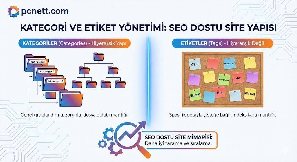 Wordpress  Kategori ve Etiket (Tag) Yönetimi: SEO Dostu Site Yapısı Nasıl Kurulur?